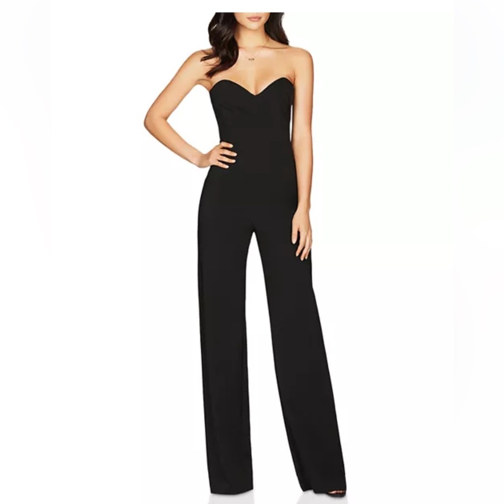 Nookie Bisous Strapless Sweetheart Jumpsuit Sz XS